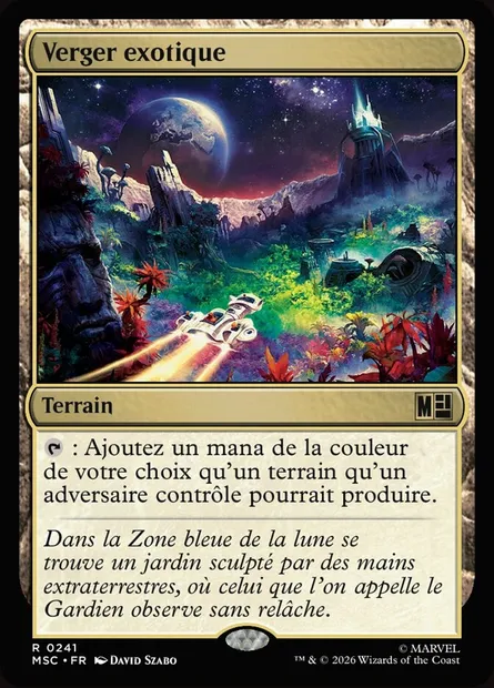 Verger exotique, carte Magic MSC 241 — extension Marvel Super Heroes Commander