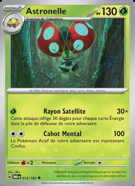 Astronelle, carte Pokémon PAR 012 — extension Faille Paradoxe