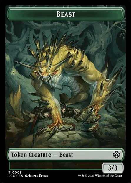 Beast, Magic card TLCC 8 — The Lost Caverns of Ixalan Commander Tokens set