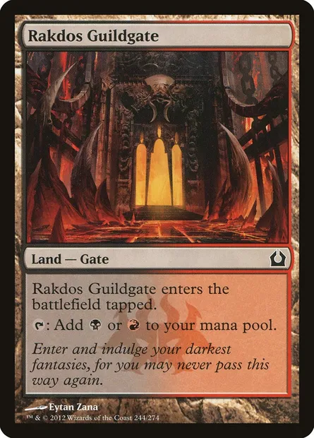 Rakdos Guildgate, Magic card RTR 244 — Return to Ravnica set