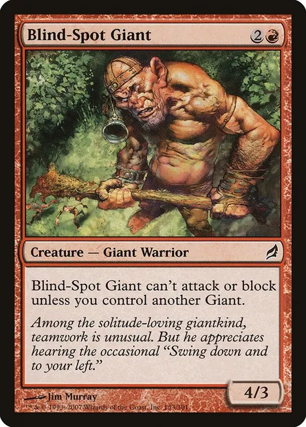 Blind-Spot Giant, Magic card LRW 153 — Lorwyn set