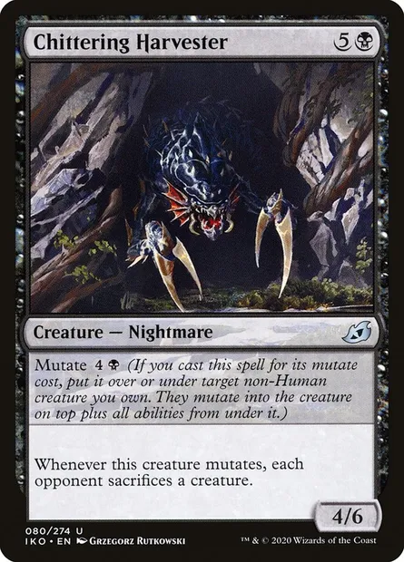 Chittering Harvester, Magic card IKO 80 — Ikoria: Lair of Behemoths set