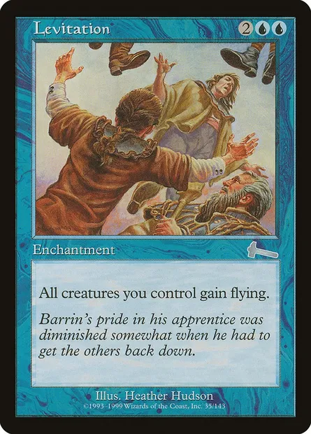 Lévitation, carte Magic ULG 35 — extension Héritage d'Urza