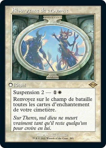 Résurgence de croyance, carte Magic MH2 385 — extension Horizons du Modern 2