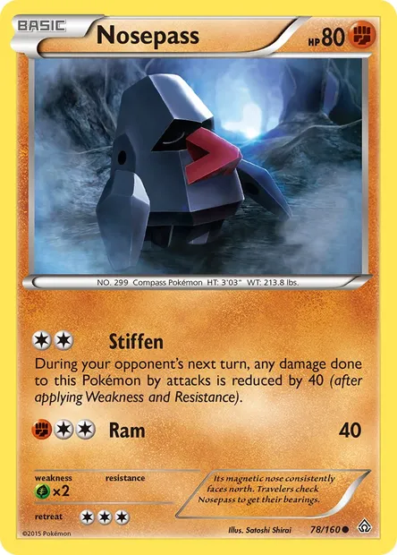 Nosepass, Pokémon card PRC 78 — Primal Clash set