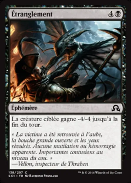 Étranglement, carte Magic SOI 138 — extension Ténèbres sur Innistrad