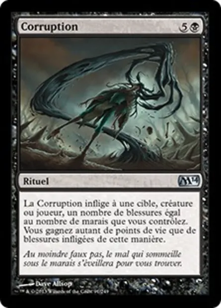 Corruption, carte Magic M14 91 — extension Magic 2014