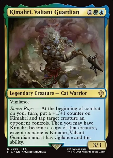 Kimahri, Valiant Guardian, Magic card FIC 85 — Final Fantasy Commander set