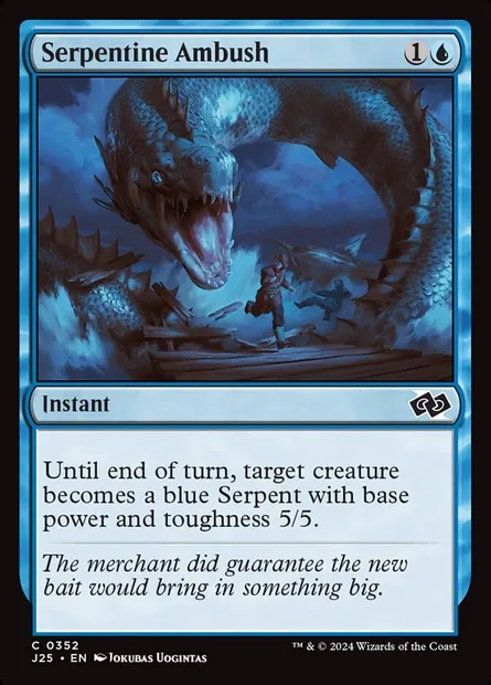 Serpentine Ambush, Magic card J25 352 — Foundations Jumpstart set