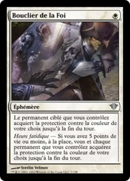 Bouclier de la Foi, carte Magic DKA 7 — extension Obscure Ascension