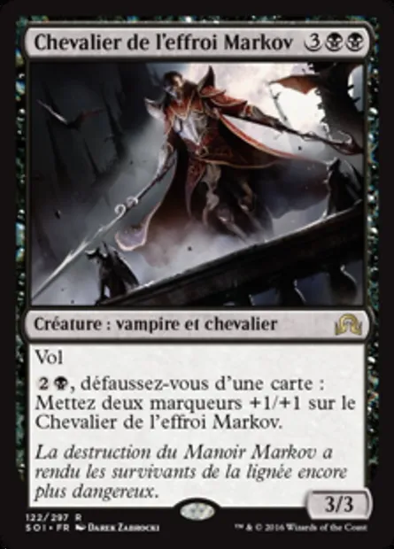Chevalier de l'effroi Markov, carte Magic SOI 122 — extension Ténèbres sur Innistrad