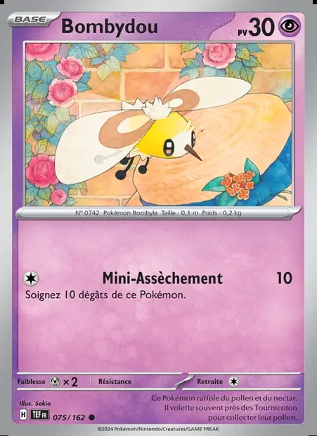 Bombydou, carte Pokémon TEF 075 — extension Forces Temporelles