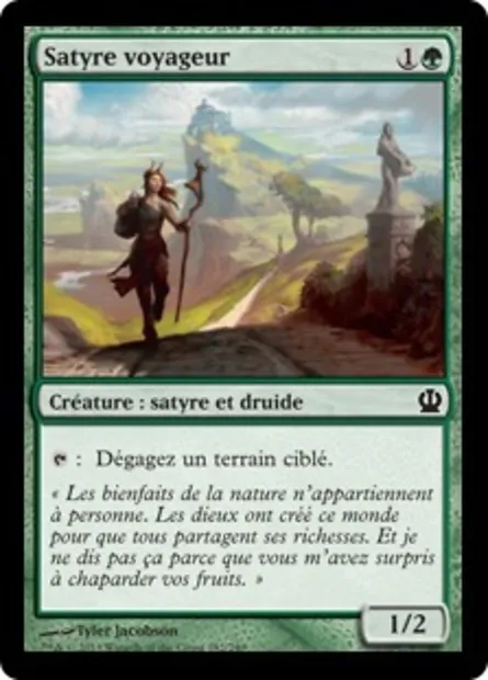 Satyre voyageur, carte Magic THS 182 — extension Theros