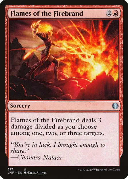 Flammes du brandon, carte Magic JMP 317 — extension Jumpstart