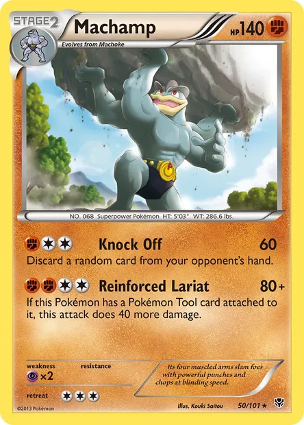 Machamp, Pokémon card PLB 50 — Plasma Blast set