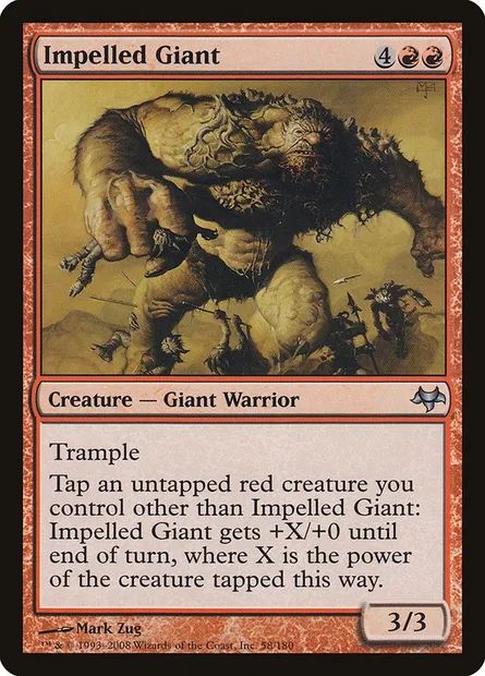 Impelled Giant, Magic card EVE 58 — Eventide set