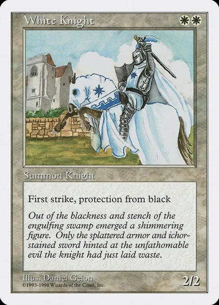 White Knight, Magic card ATH 18 — Anthologies set