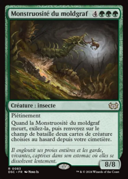 Monstruosité du moldgraf, carte Magic DSC 83 — extension Duskmourn: House of Horror Commander