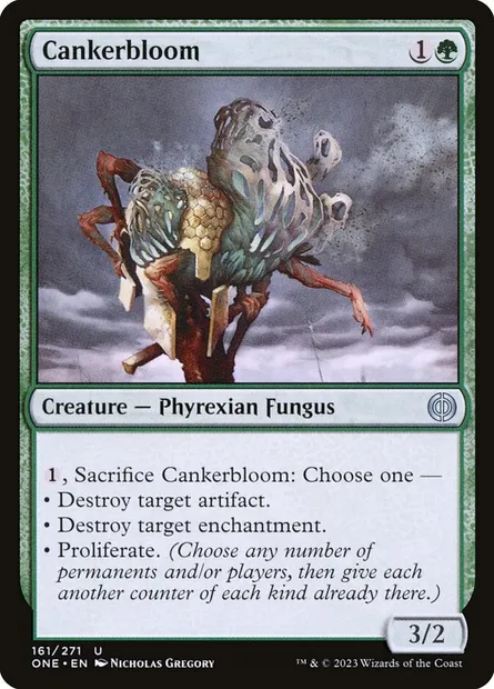 Cankerbloom, Magic card ONE 161 — Phyrexia: All Will Be One set
