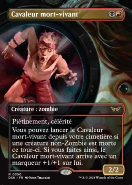 Cavaleur mort-vivant, carte Magic DSK 350 — extension Duskmourn: House of Horror
