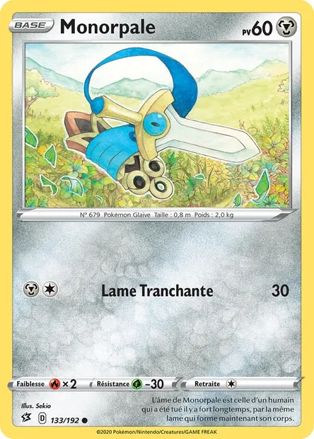 Monorpale, carte Pokémon RCL 133 — extension Clash des Rebelles