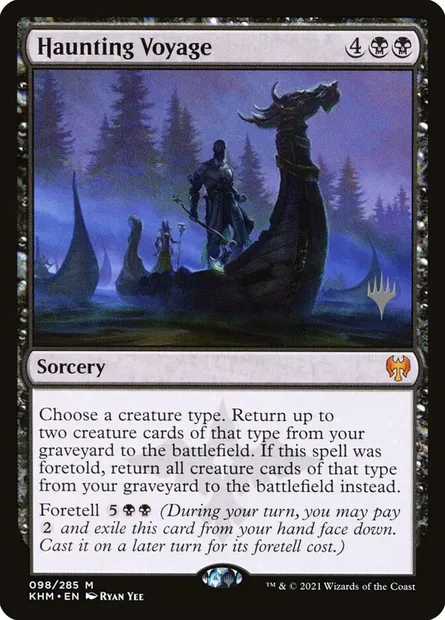 Voyage obsédant, carte Magic PKHM 98p — extension Kaldheim Promos