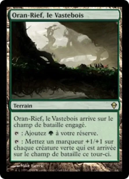 Oran-Rief, le Vastebois, carte Magic ZEN 221 — extension Zendikar