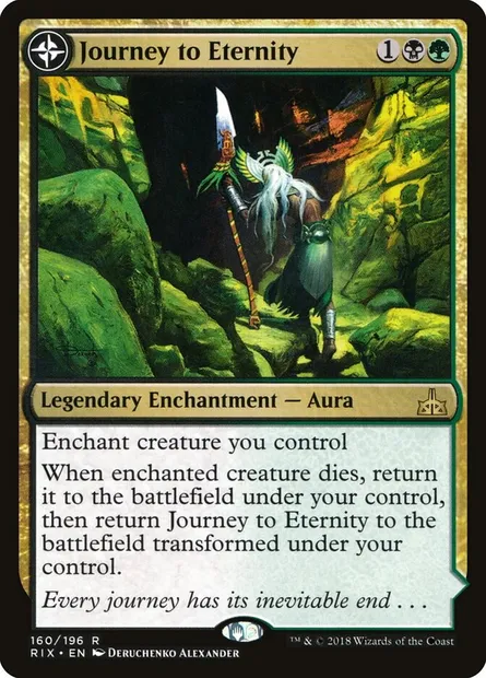 Journey to Eternity // Atzal, Cave of Eternity, Magic card RIX 160 — Rivals of Ixalan set