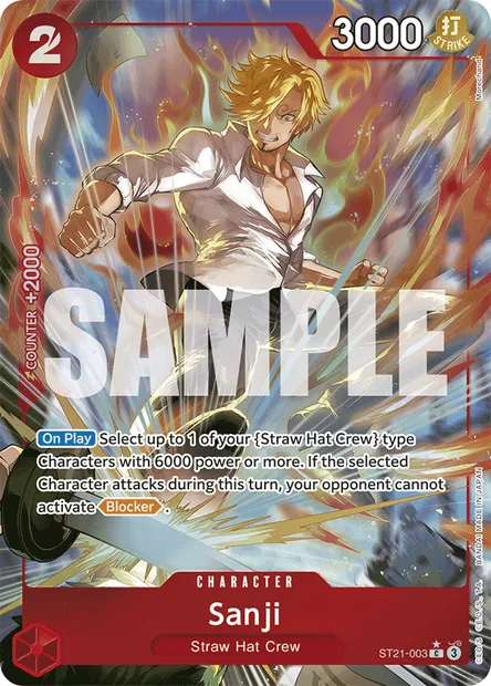 Sanji, One Piece card ST21-003 — GEAR5 set