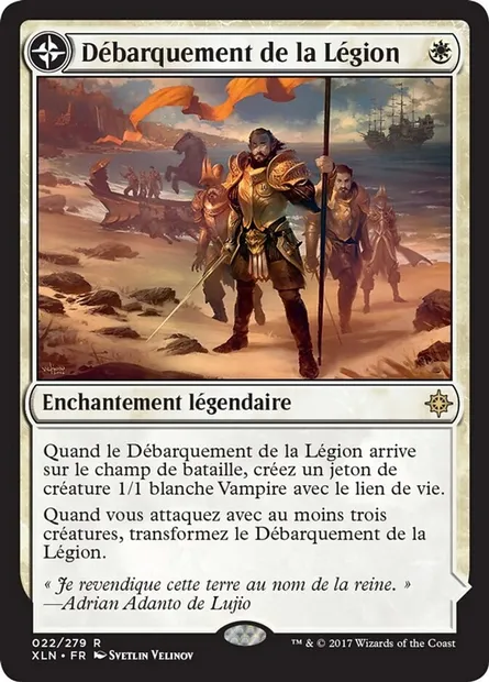 Débarquement de la Légion // Adanto, le premier fort, carte Magic XLN 22 — extension Ixalan