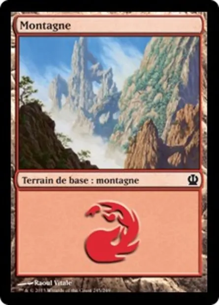 Montagne, carte Magic THS 245 — extension Theros