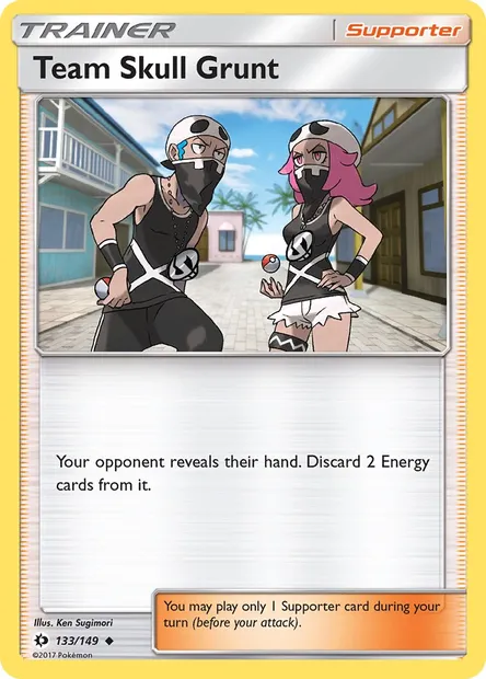 Team Skull Grunt, Pokémon card SUM 133 — Sun & Moon set