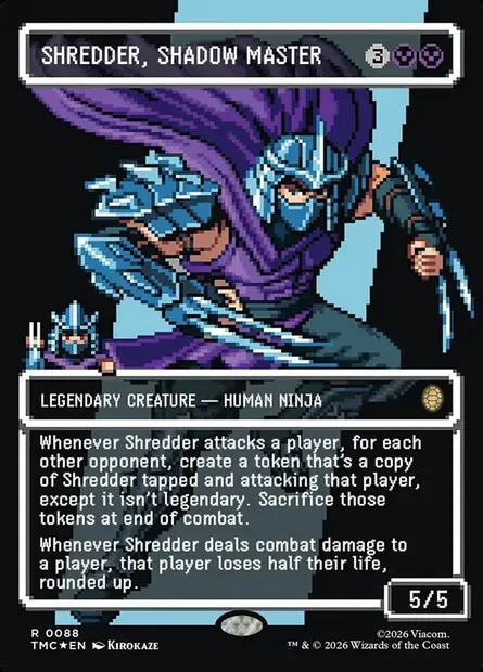 Shredder, Shadow Master, Magic card TMC 88 — Teenage Mutant Ninja Turtles Eternal set