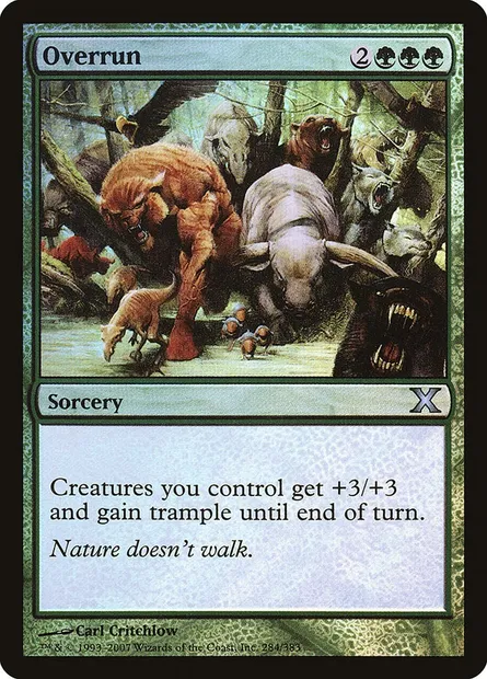 Overrun, Magic card 10E 284★ — Tenth Edition set