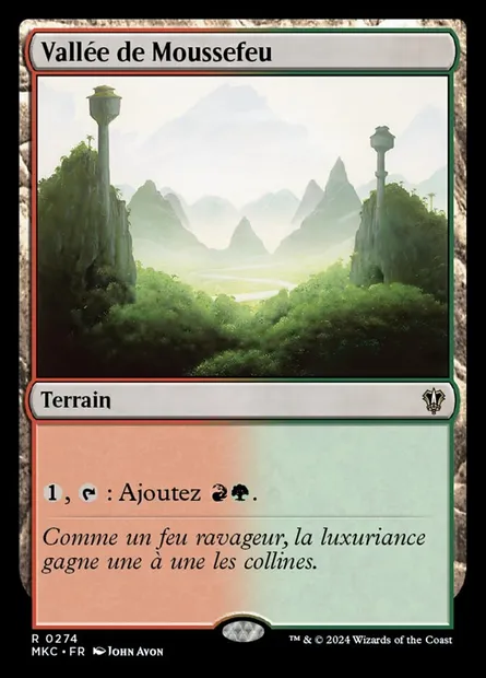 Vallée de Moussefeu, carte Magic MKC 274 — extension Murders at Karlov Manor Commander