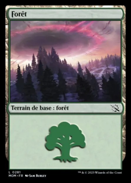 Forêt, carte Magic MOM 281 — extension L'invasion des machines