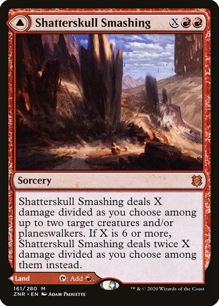 Shatterskull Smashing // Shatterskull, the Hammer Pass, Magic card ZNR 161 — Zendikar Rising set