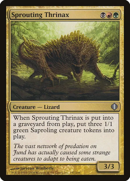 Sprouting Thrinax, Magic card ALA 197 — Shards of Alara set