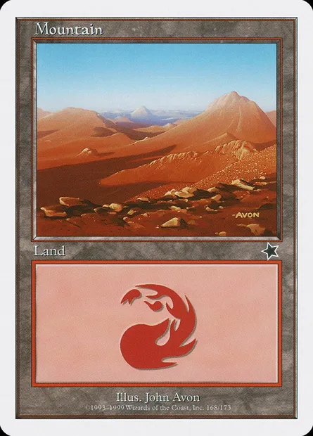 Mountain, Magic card S99 168 — Starter 1999 set