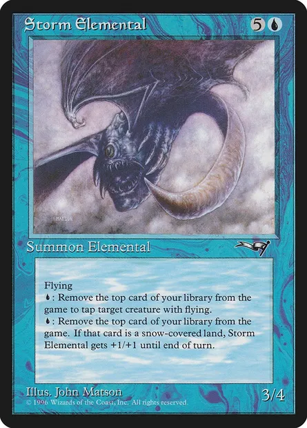 Storm Elemental, Magic card ALL 37 — Alliances set