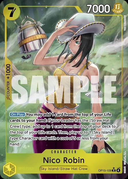 Nico Robin, One Piece card OP15-109 — ADVENTURE ON KAMI’S ISLAND set