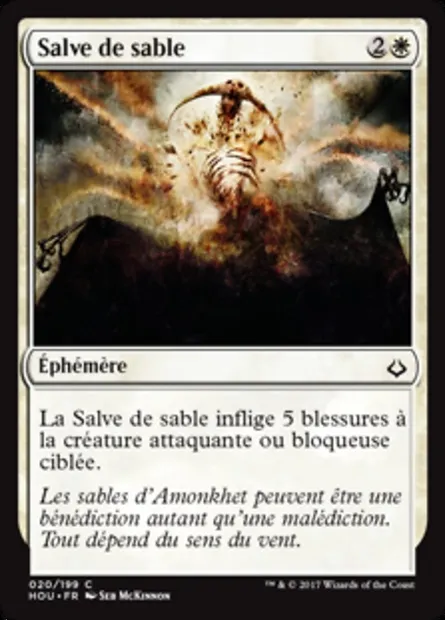 Salve de sable, carte Magic HOU 20 — extension L’âge de la destruction