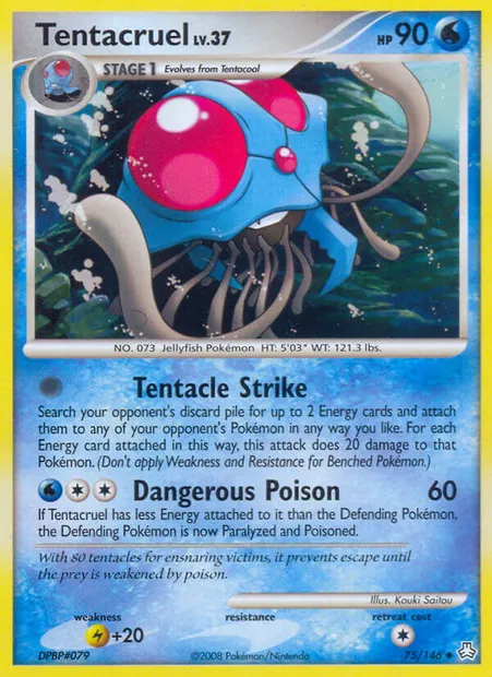 Tentacruel, carte Pokémon LA 75 — extension Éveil des Légendes