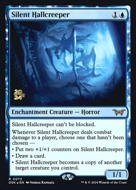 Silent Hallcreeper, Magic card PDSK 72s — Duskmourn: House of Horror Promos set