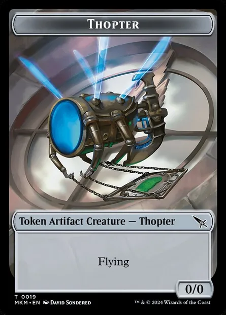 Thopter, Magic card TMKM 19 — Murders at Karlov Manor Tokens set