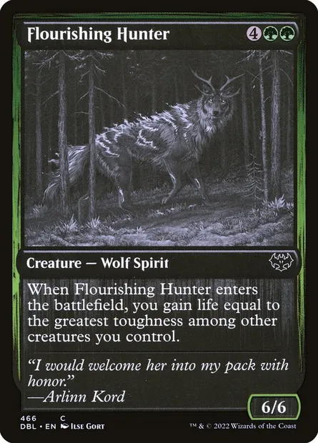 Flourishing Hunter, Magic card DBL 466 — Innistrad: Double Feature set