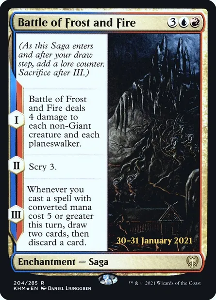 Battle of Frost and Fire, Magic card PKHM 204s — Kaldheim Promos set