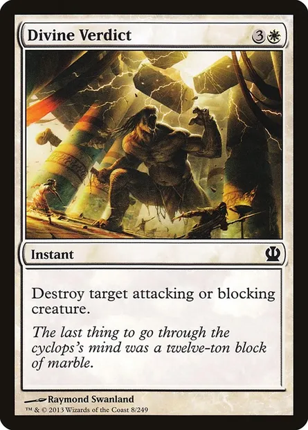 Divine Verdict, Magic card THS 8 — Theros set