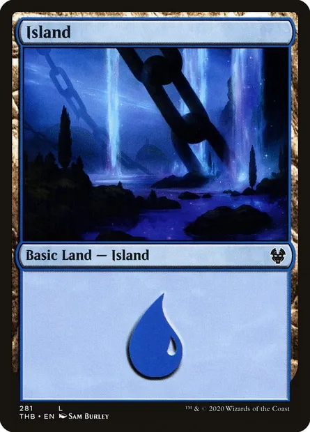 Island, Magic card THB 281 — Theros Beyond Death set