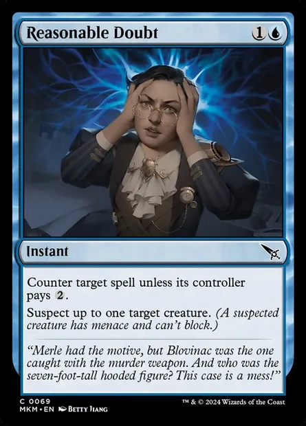 Reasonable Doubt, Magic card MKM 69 — Murders at Karlov Manor set